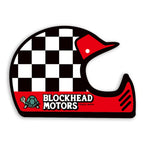 BLOCKHEAD MOTORS Check Helmet Sticker (off-road/red)