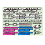 BLOCKHEAD MOTORS PAISEN x BLOCKHEAD MOTORS Collaboration Decal Sheet
