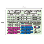 BLOCKHEAD MOTORS PAISEN x BLOCKHEAD MOTORS Collaboration Decal Sheet