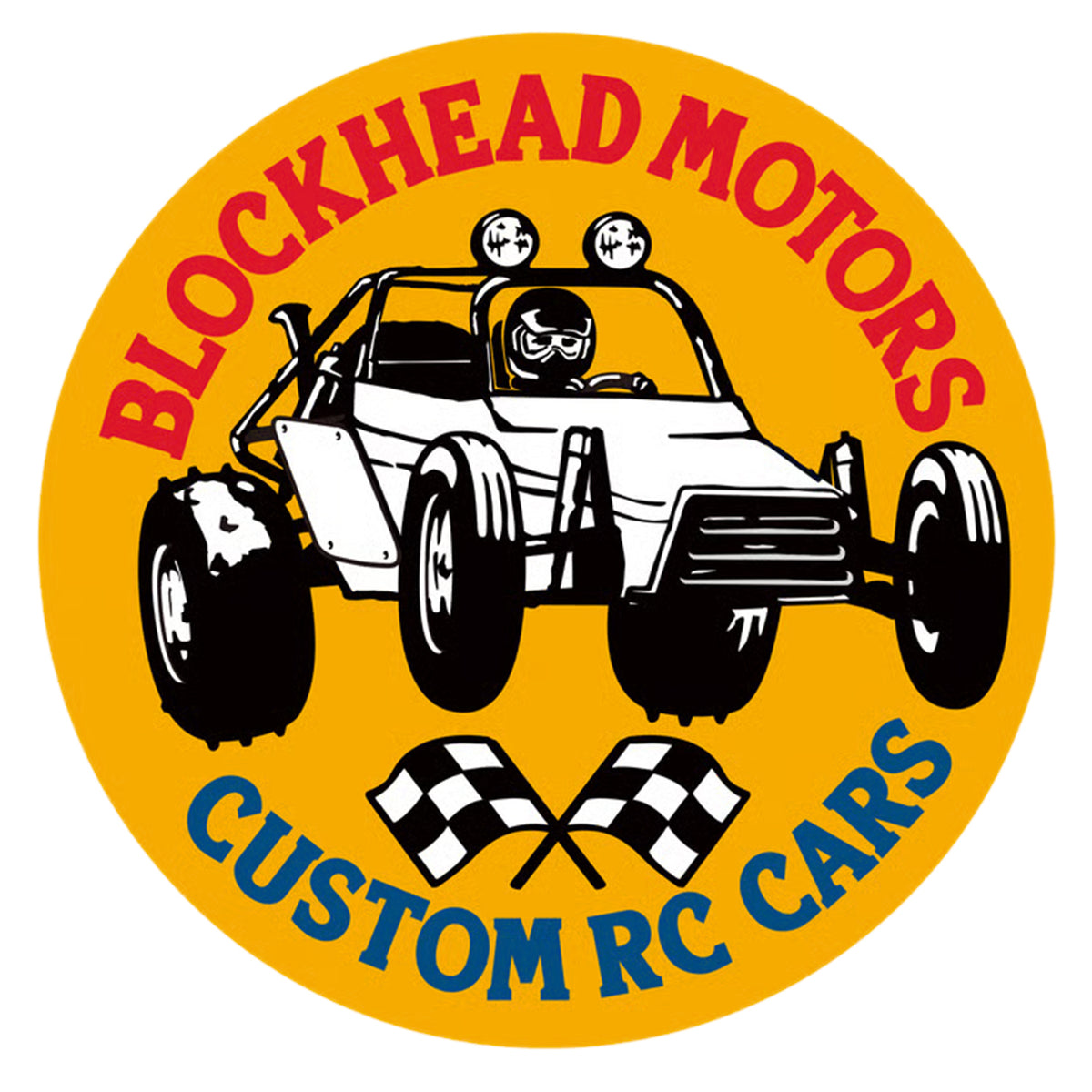 BLOCKHEAD MOTORS Dirt GP Sticker