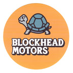 BLOCKHEAD MOTORS Round Sticker