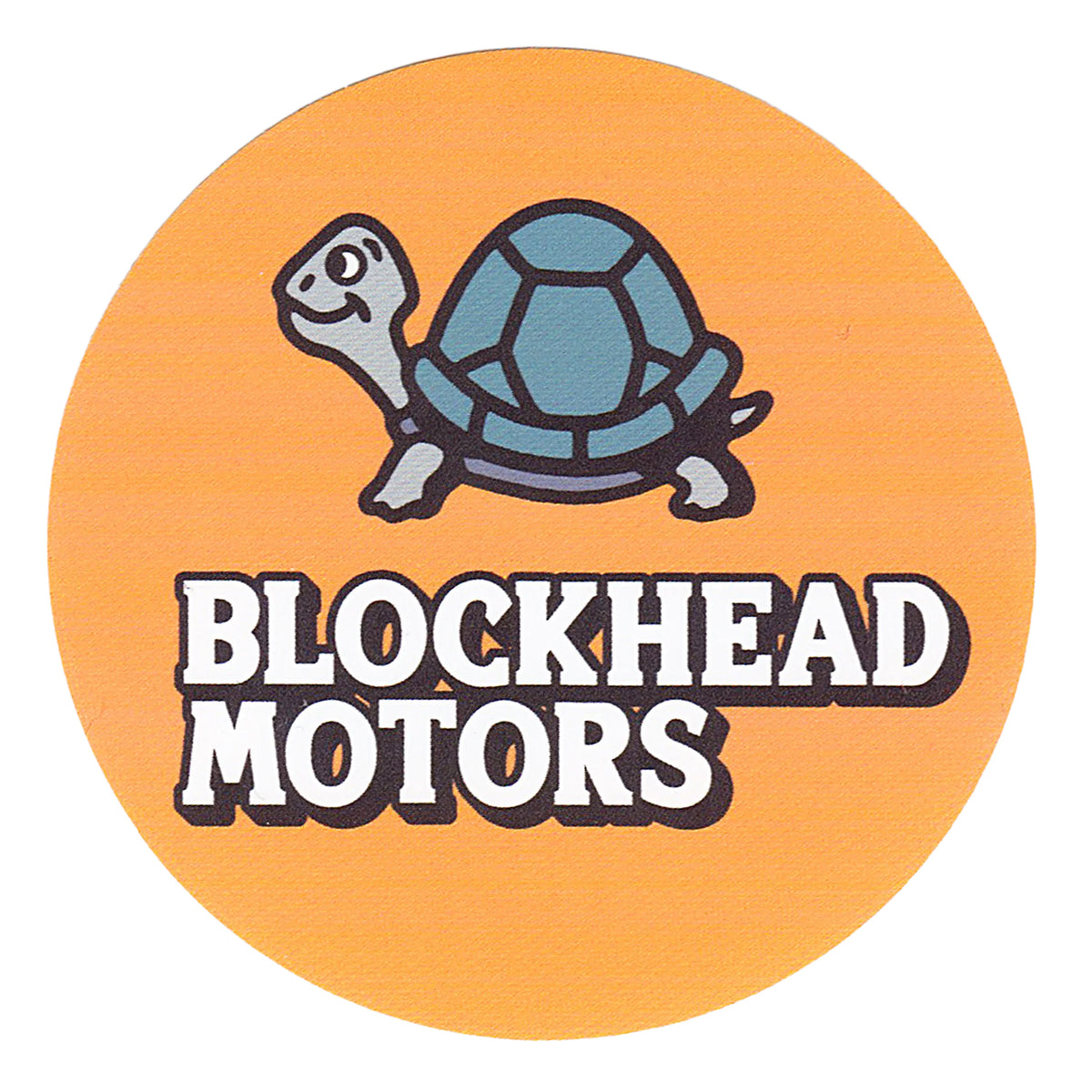 BLOCKHEAD MOTORS Round Sticker