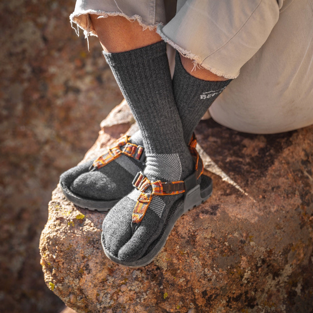 BEDROCK SANDALS Crew Performance Split-Toe Socks