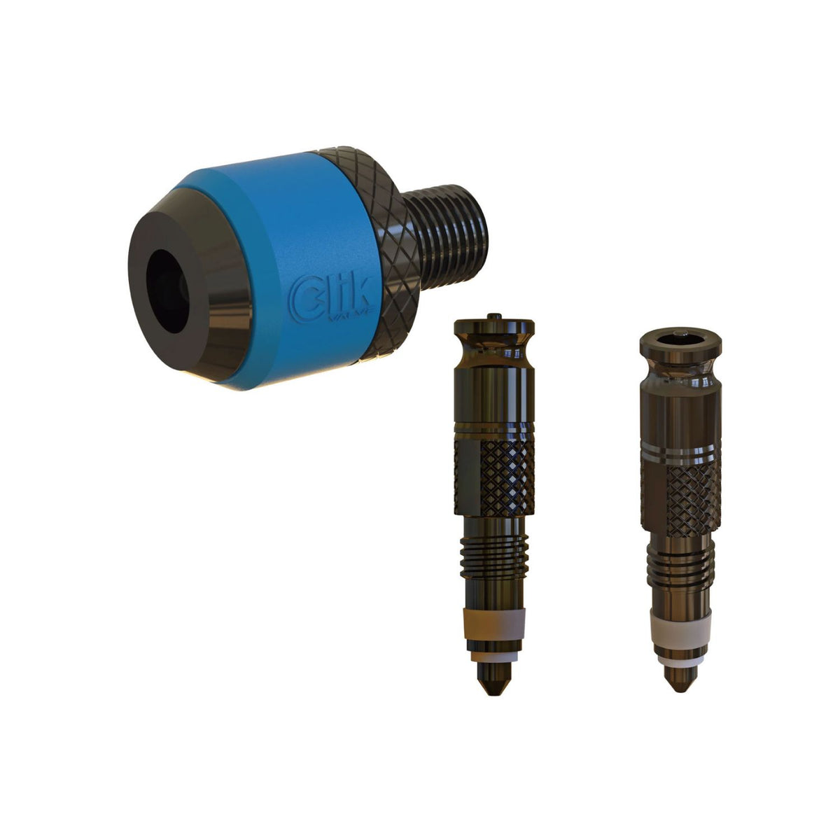 CLIK VALVE Hi-Flow Cores Presta Stems Clik Pump Adapter Set