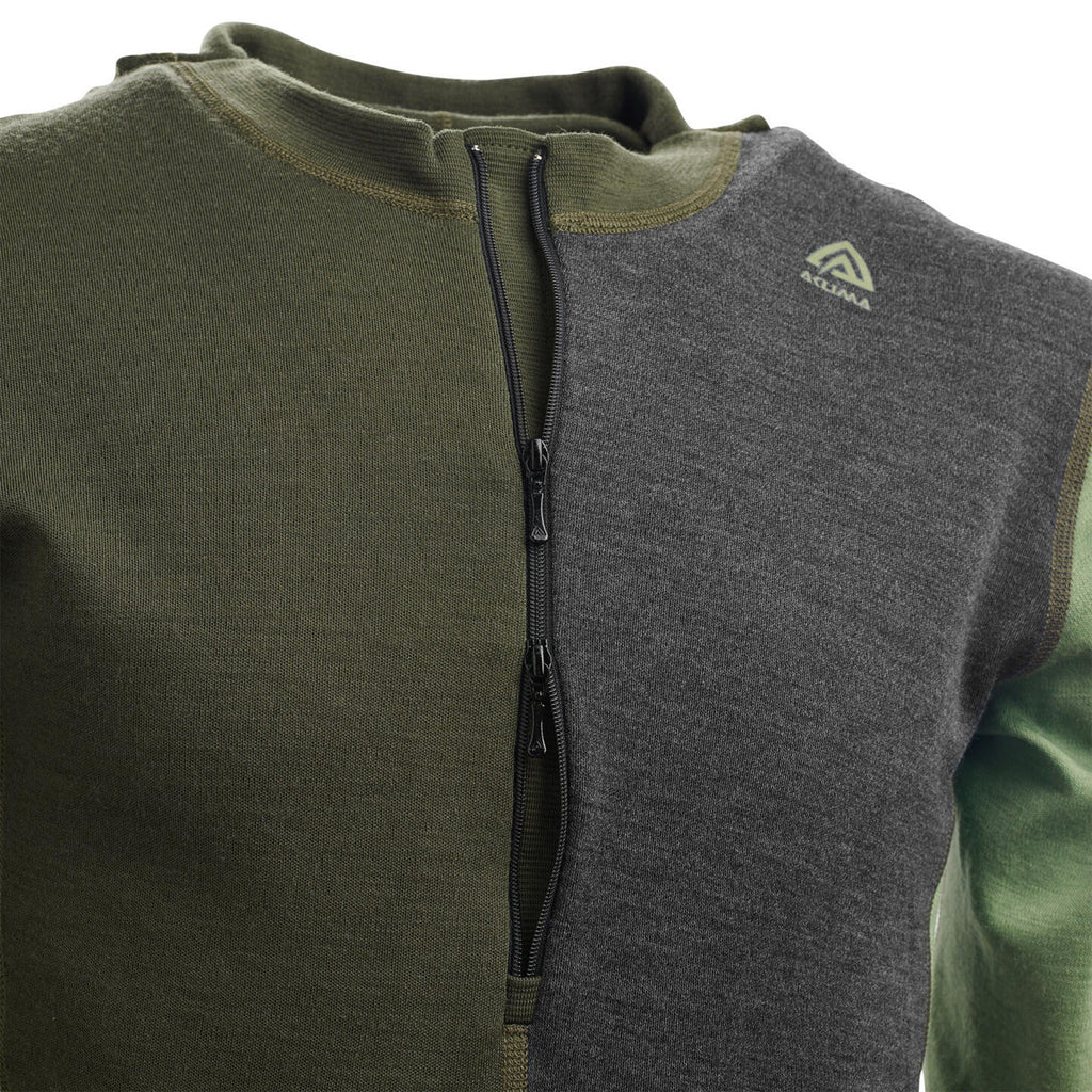 ACLIMA M’s Warmwool Hood Sweater W/Zip