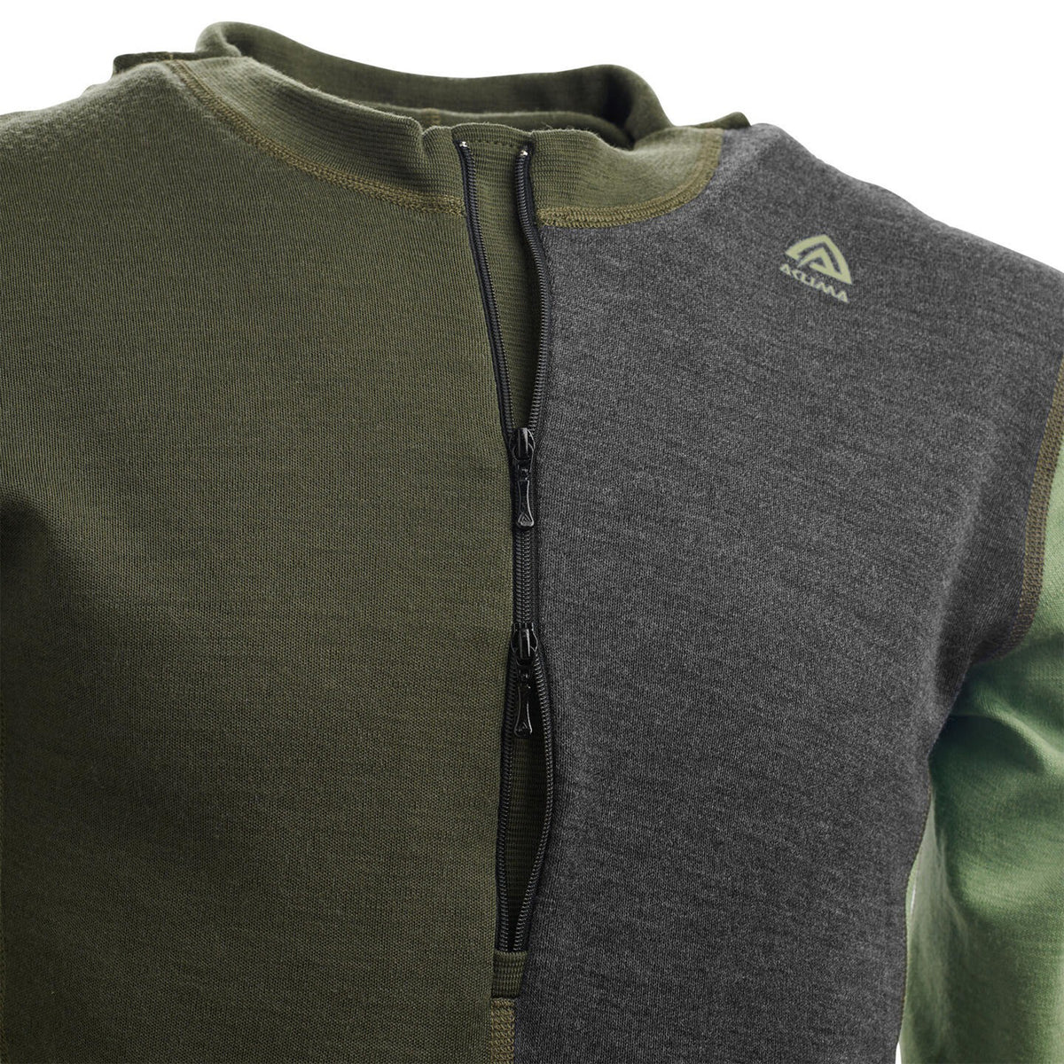 ACLIMA M’s Warmwool Hood Sweater W/Zip