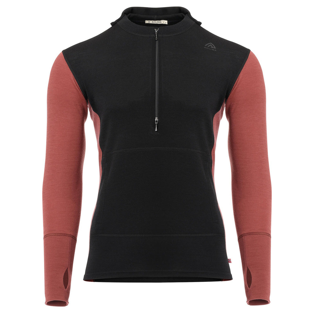 ACLIMA M’s Warmwool Hood Sweater W/Zip