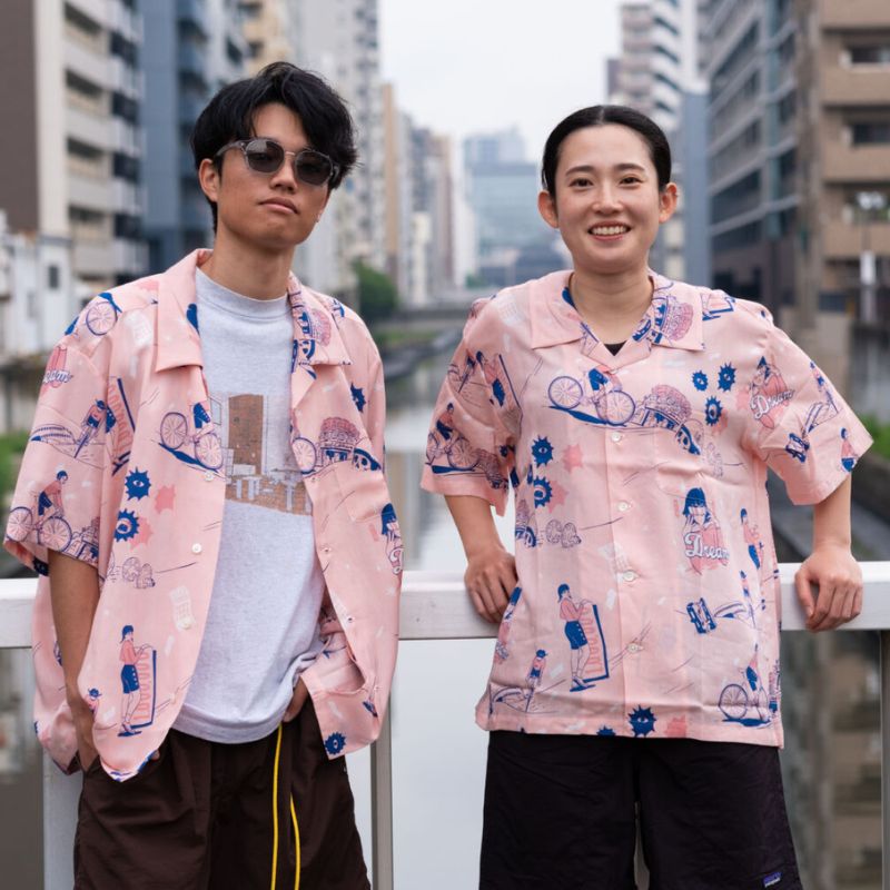CIRCLES ORIGINAL EANBE Aloha Shirt / ニュー競輪