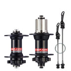 NOVATEC Hub Set Disc 6-bolt QR (D041SB & D042SB) [Outlet]