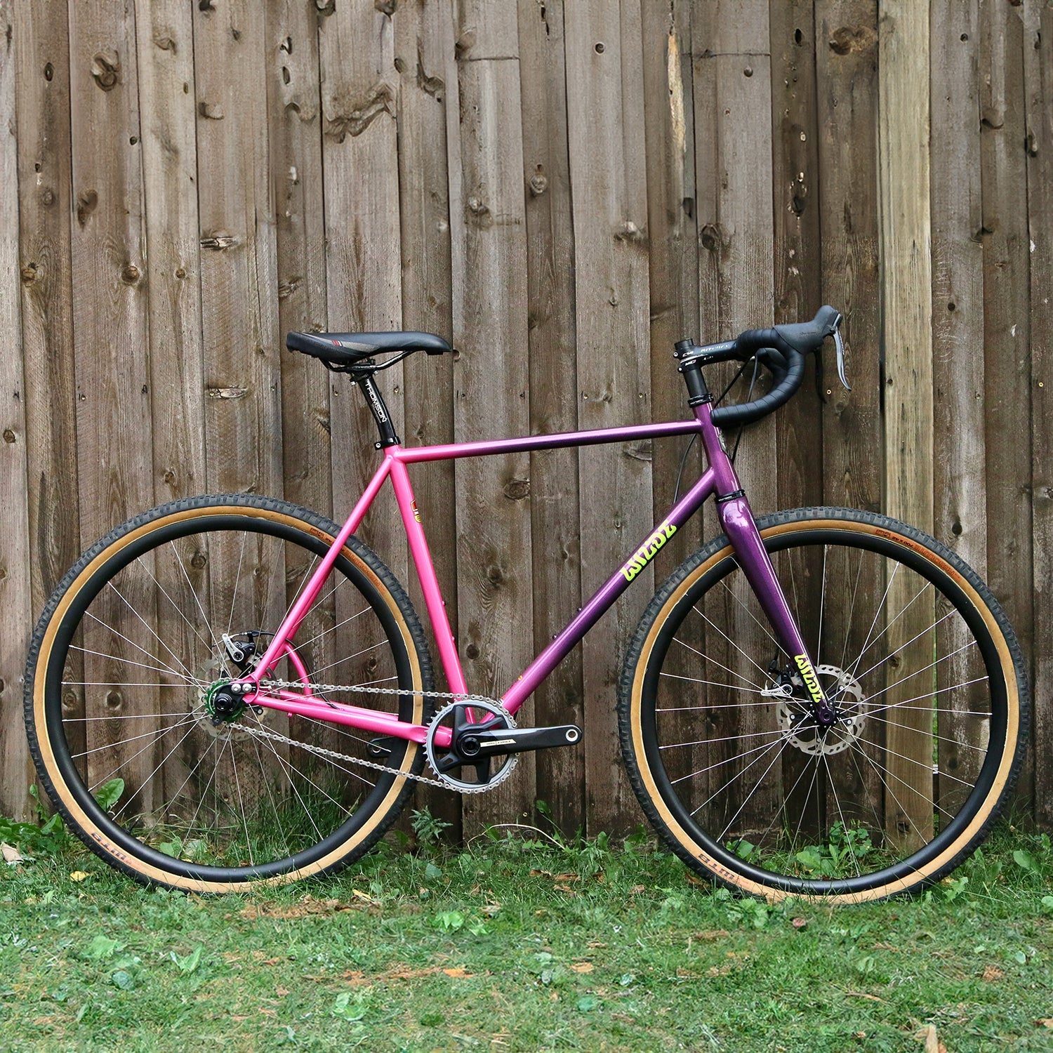 WILDE BICYCLE Mean Jean Frame Set - Purple / Pink Sparkle