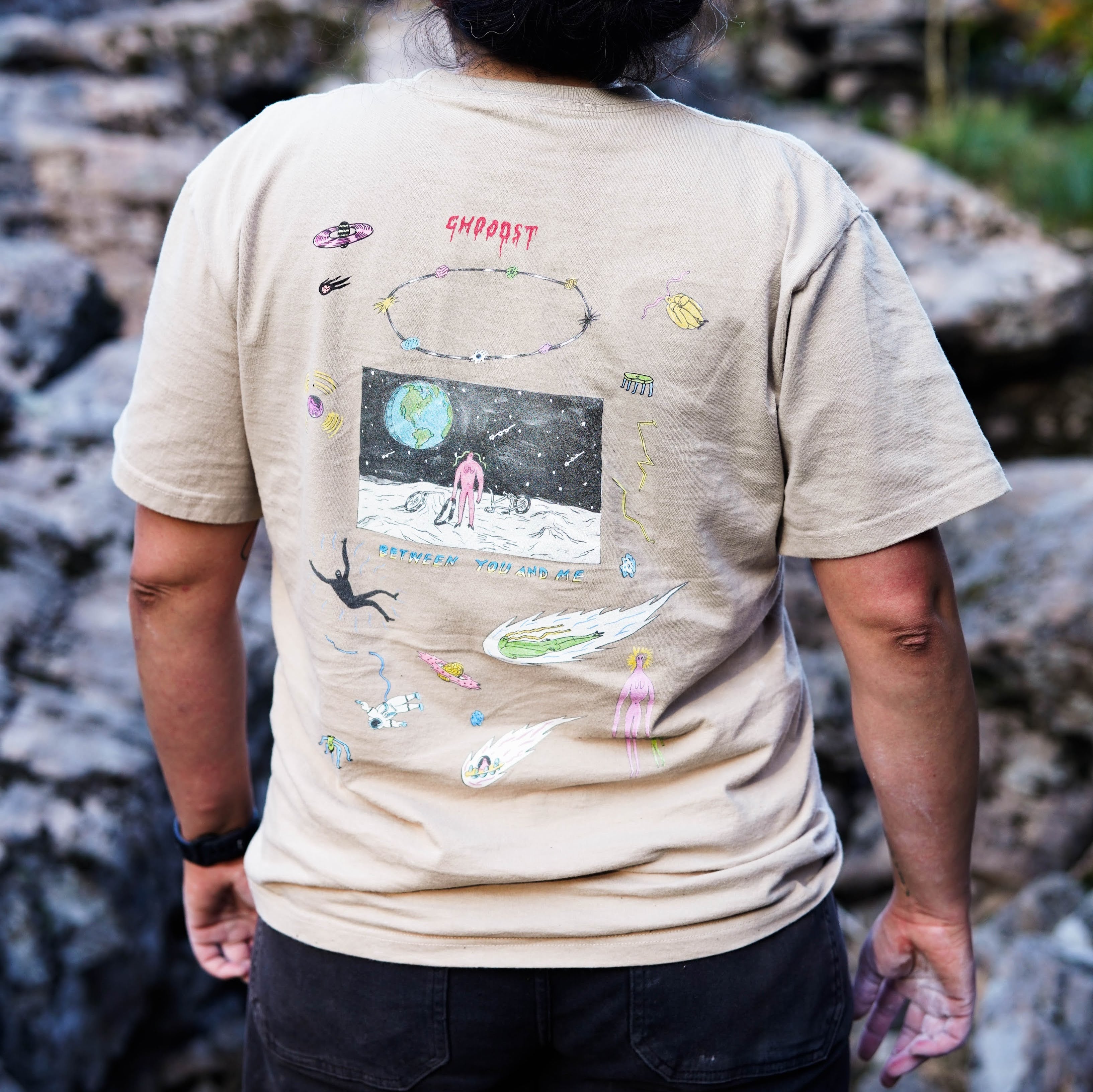 GHOOOST x SIMWORKS Ride Me to the Moon Tee