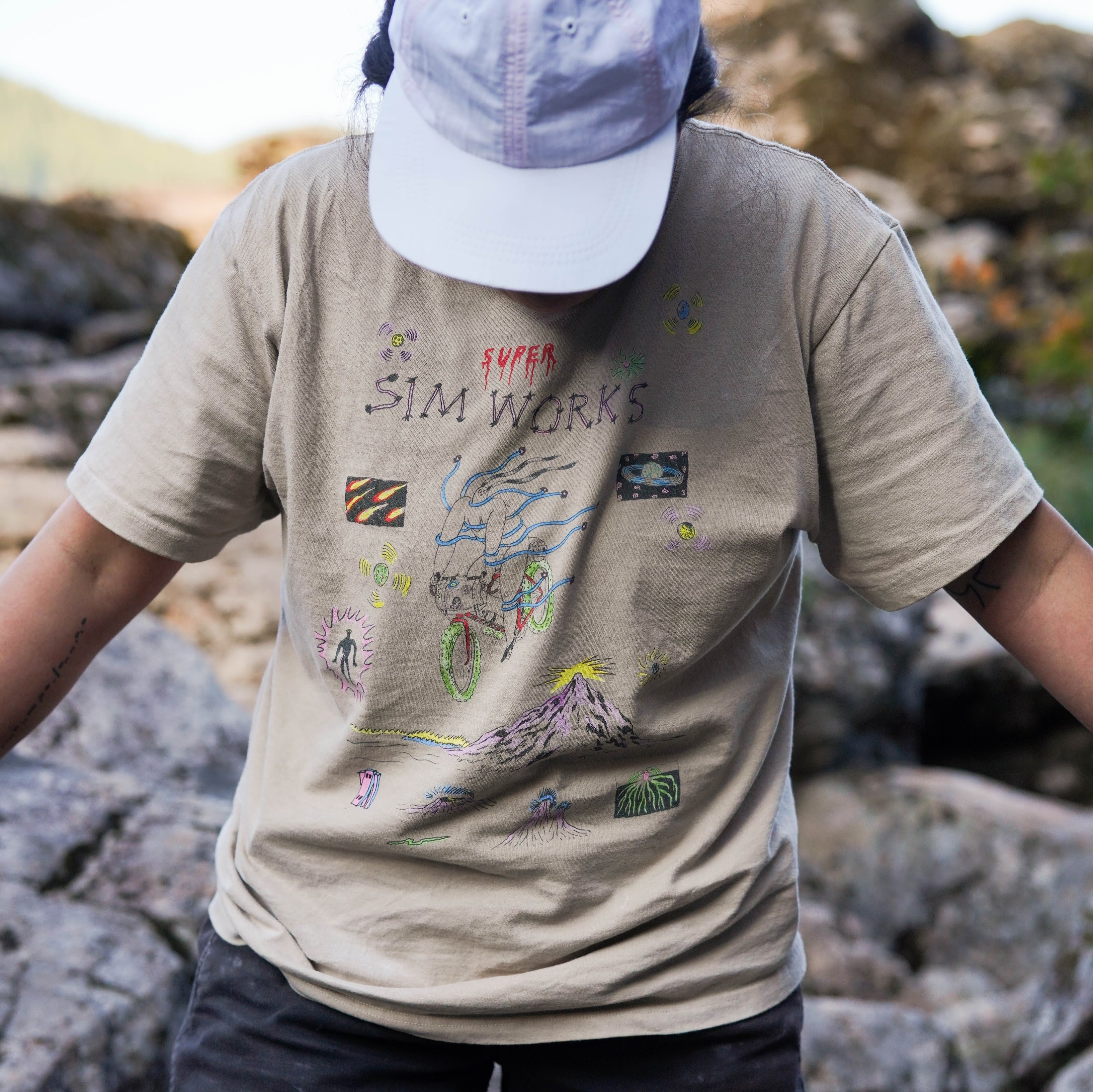 GHOOOST x SIMWORKS Ride Me to the Moon Tee