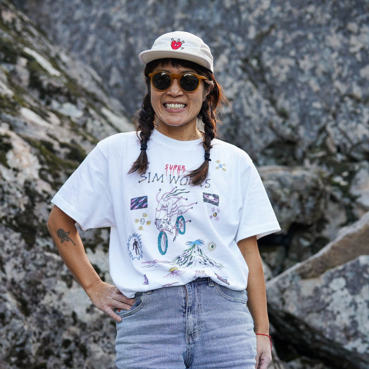 GHOOOST x SIMWORKS Ride Me to the Moon Tee