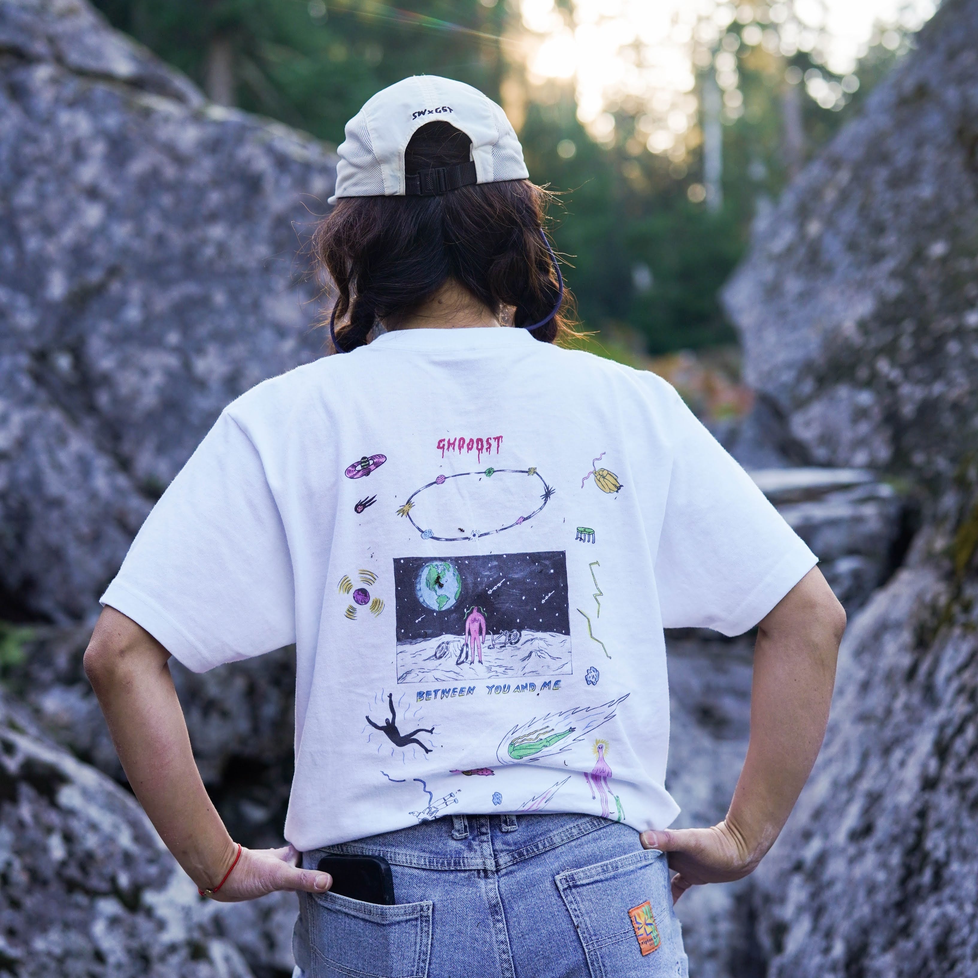 GHOOOST x SIMWORKS Ride Me to the Moon Tee