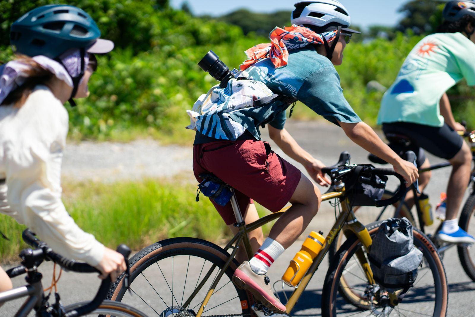 自転車で走るRIDEALIVE参加者