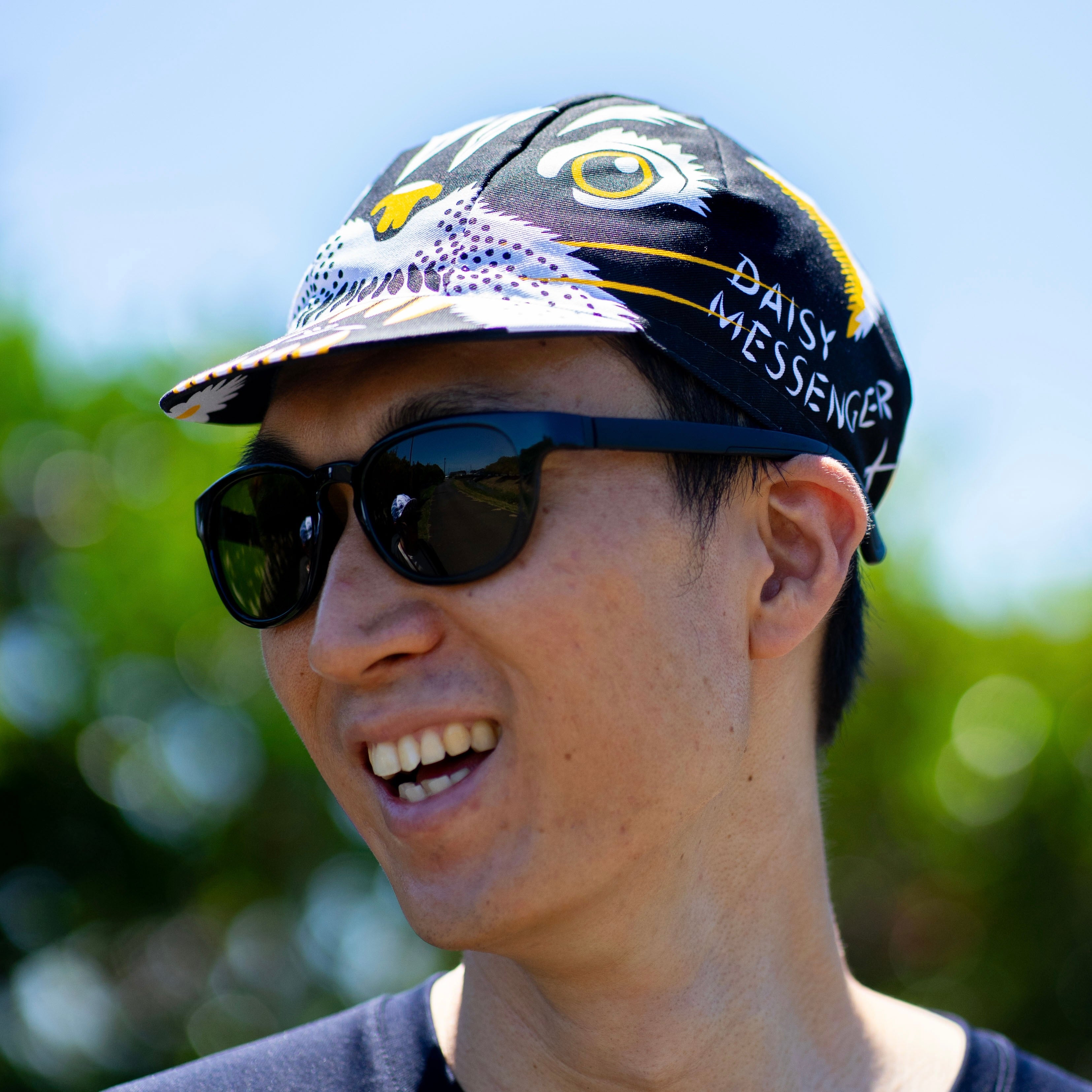 ADAM BELL'S WORKS Cycling Cap - Daisy Messenger