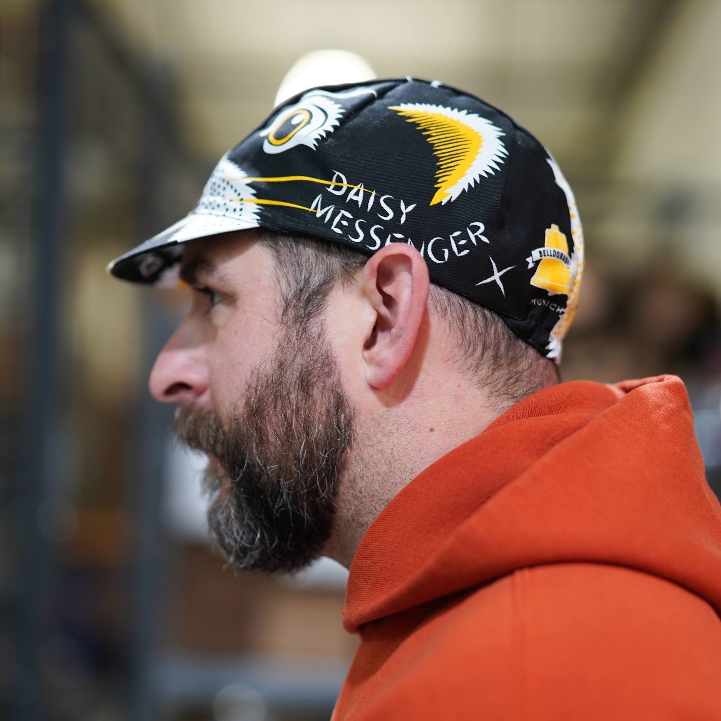 ADAM BELL'S WORKS Cycling Cap - Daisy Messenger