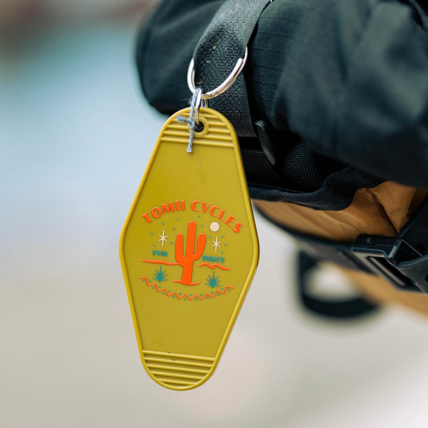 TOMII CYCLES Faraway Desert Motel Key Chain
