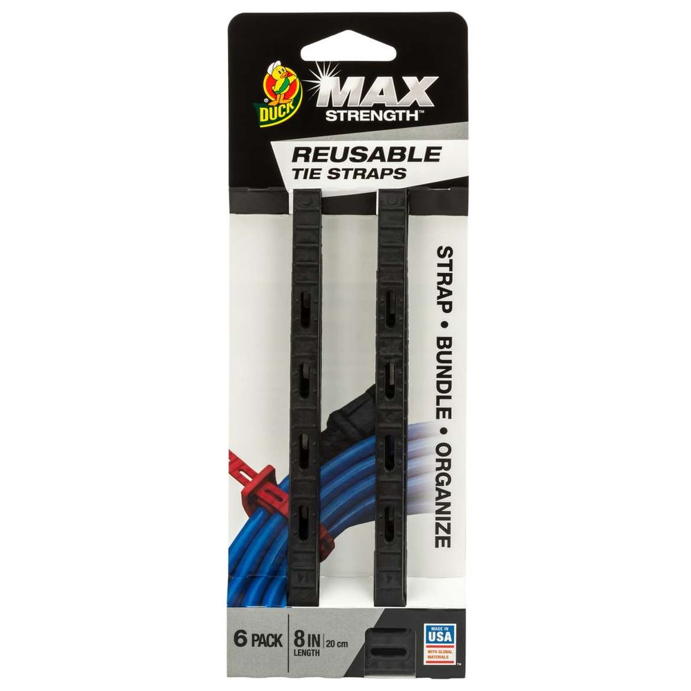 DUCK MAX One Tie  Reusable Tie Strap 8inch