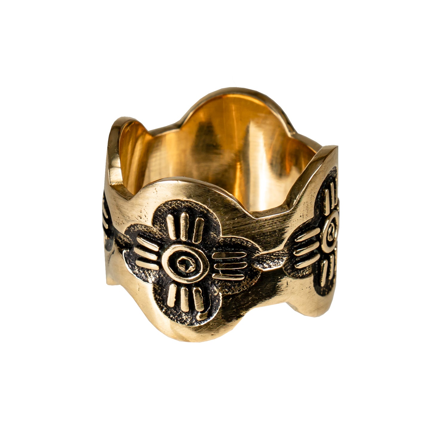 HANDKER Brass Bandana Slide Ring