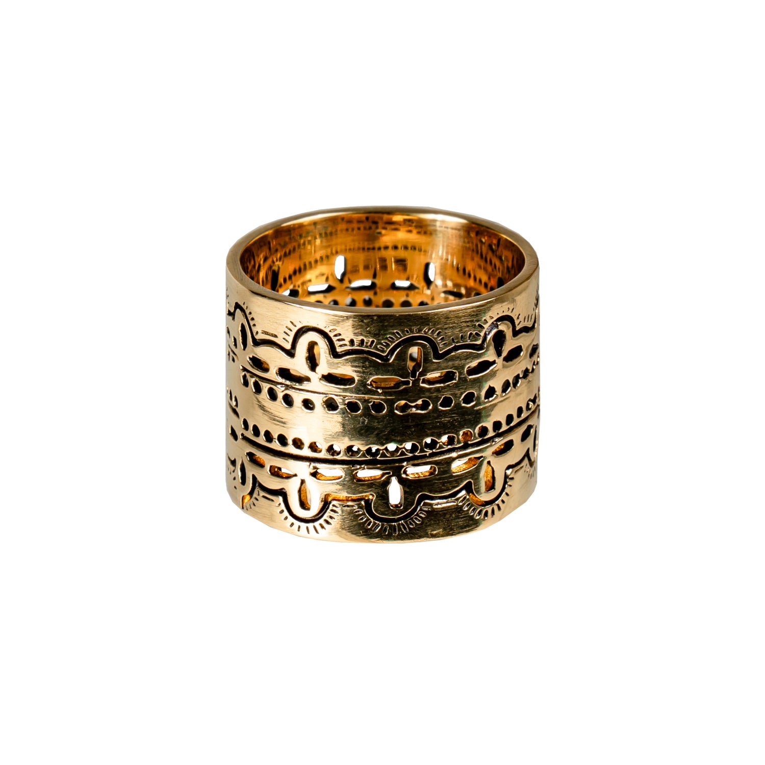 HANDKER Brass Bandana Slide Ring