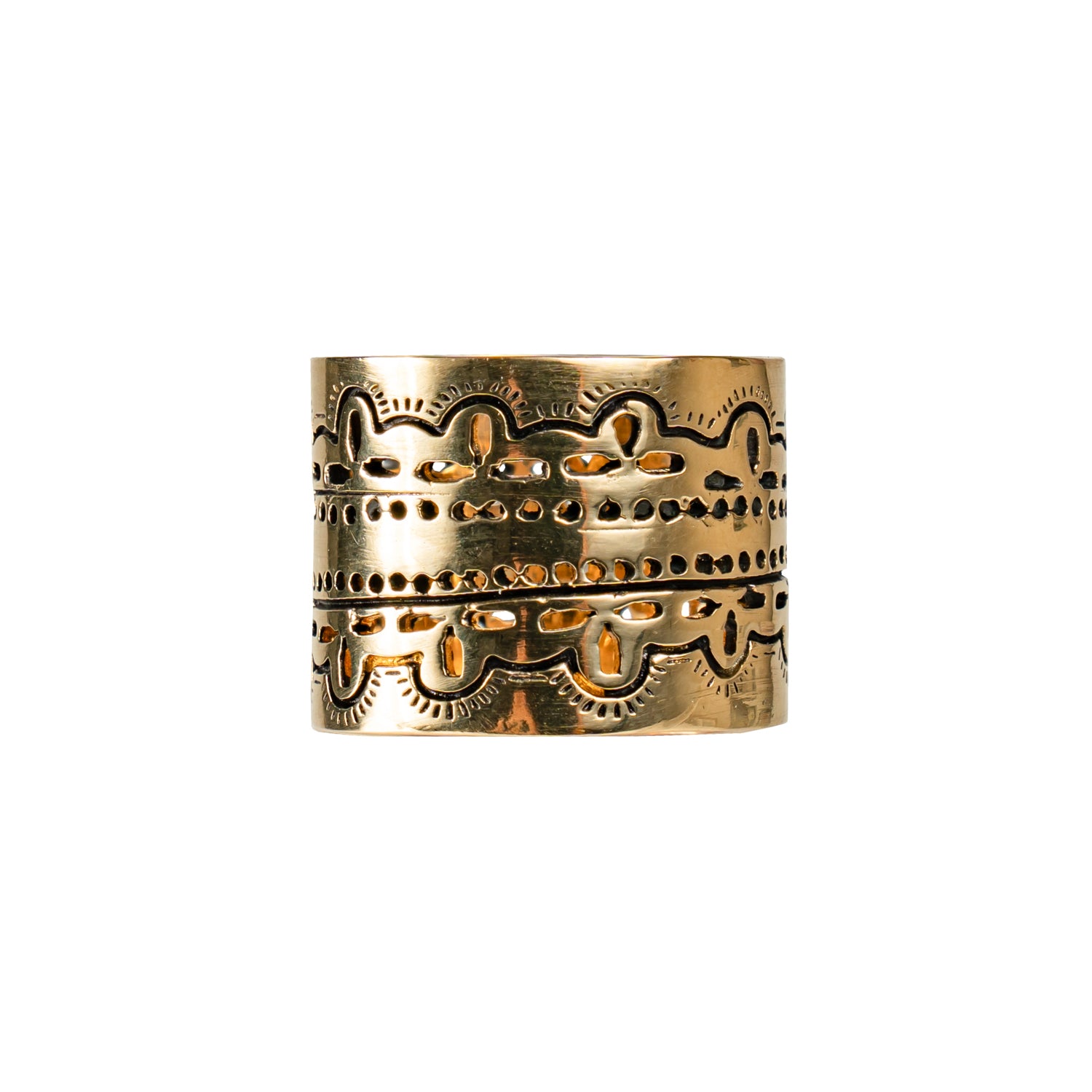 HANDKER Brass Bandana Slide Ring