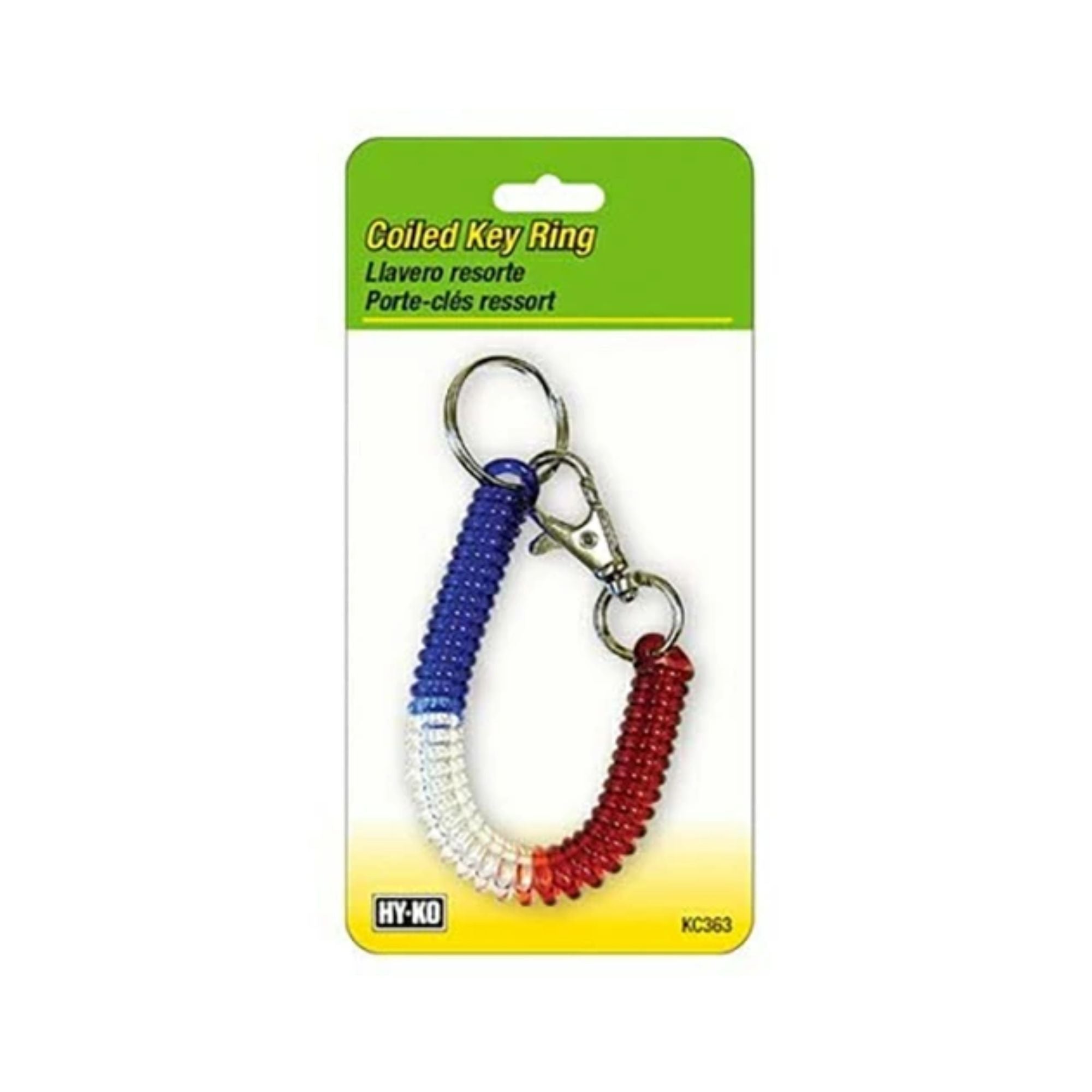 HY-KO Coil Keyring Tricolore