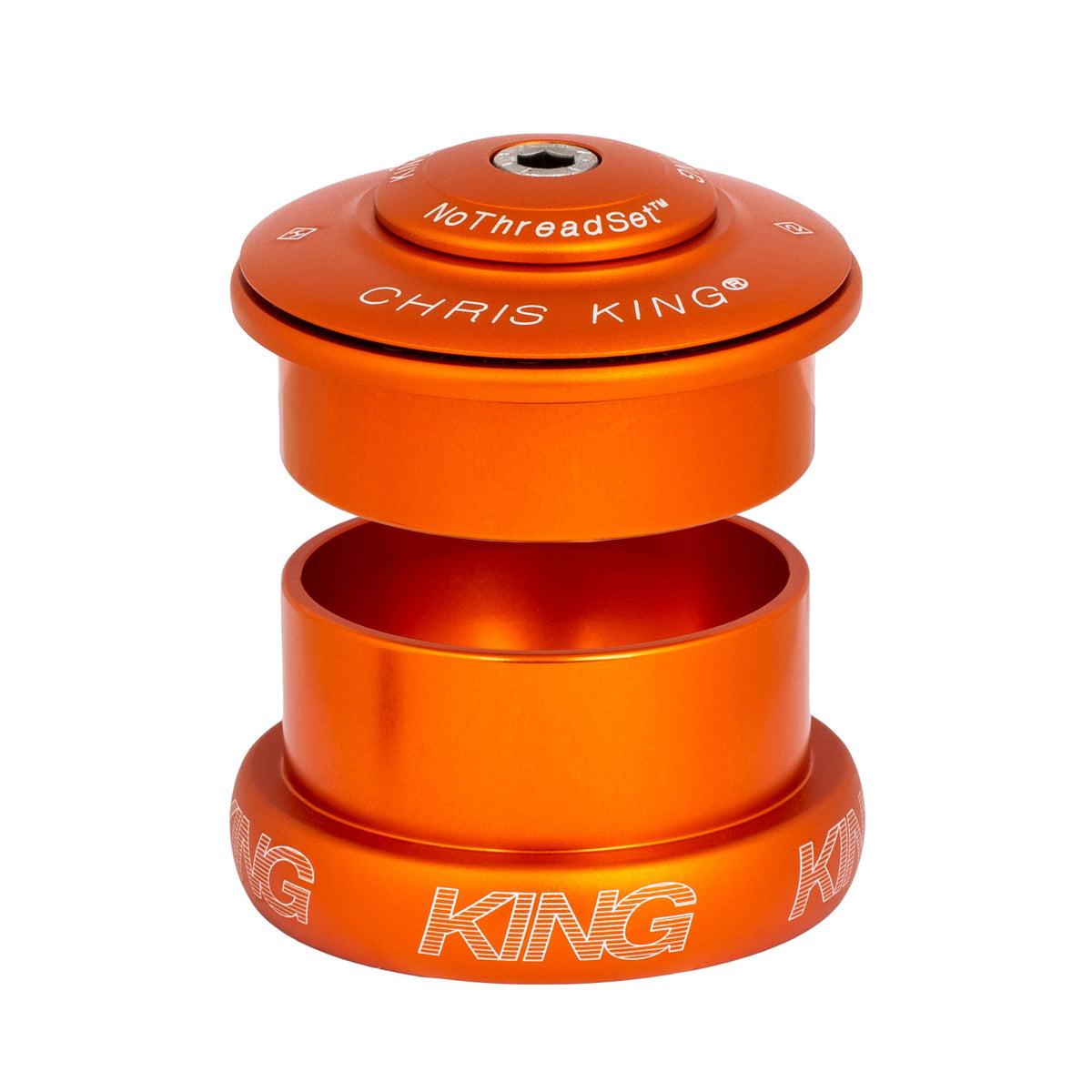 Jeu De Cache Supérieur Chris King NoThreadSet – 1 Pouce, Argent, Aluminium, Occasion