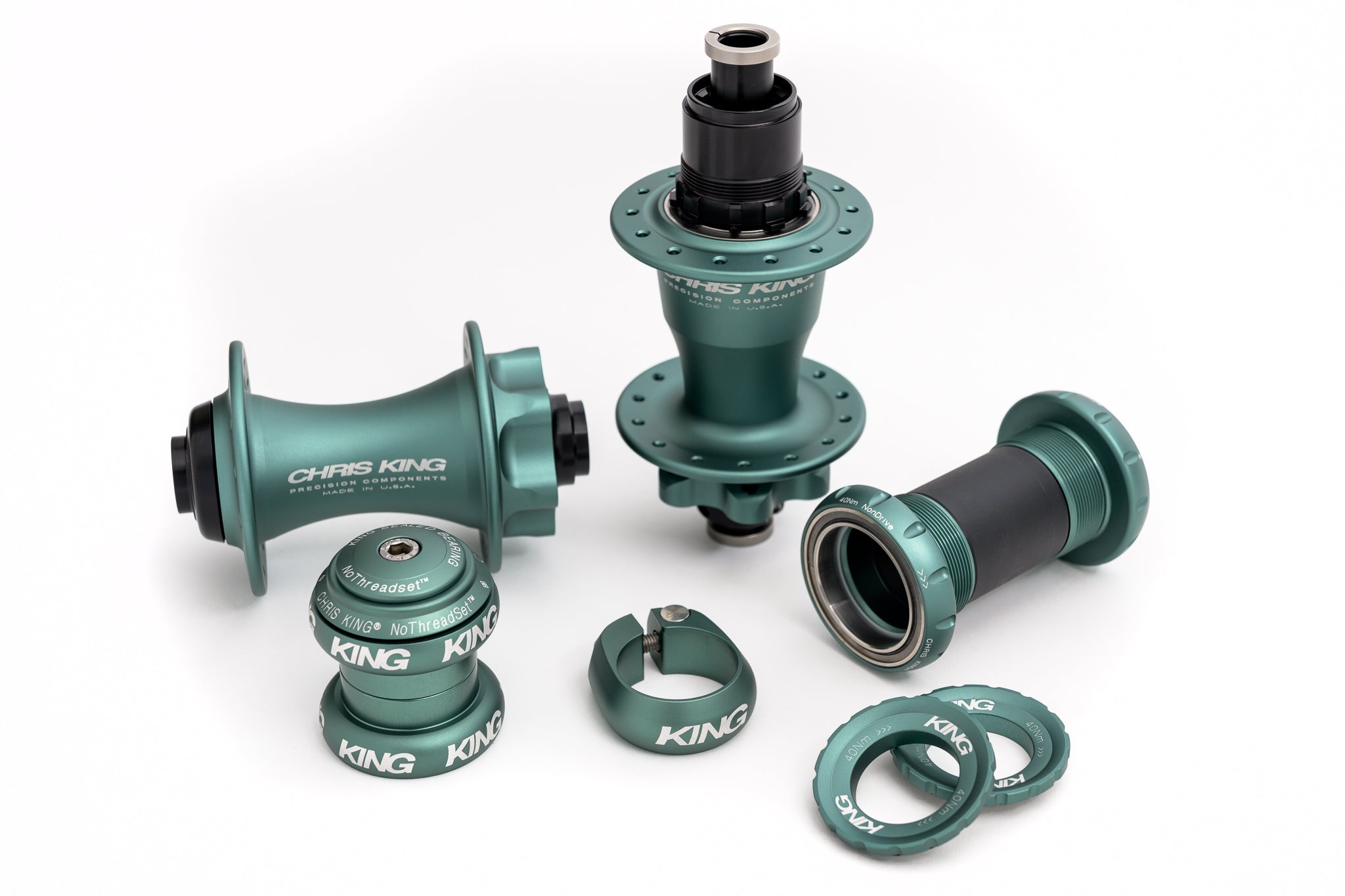 CHRIS KING Boost 6-bolt Matte Jade