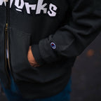 CHAMPION SIMWORKS Logo Zip Hoodie