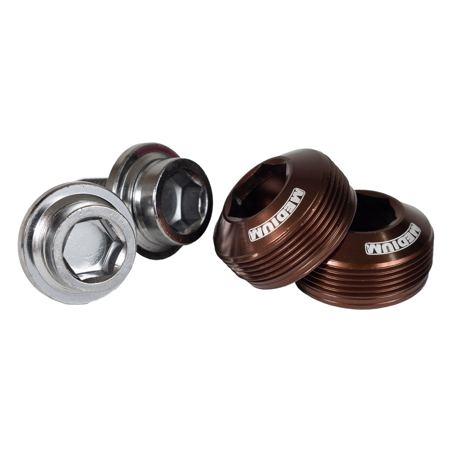 MEDIUM Alloy Cup Crank Bolts Set