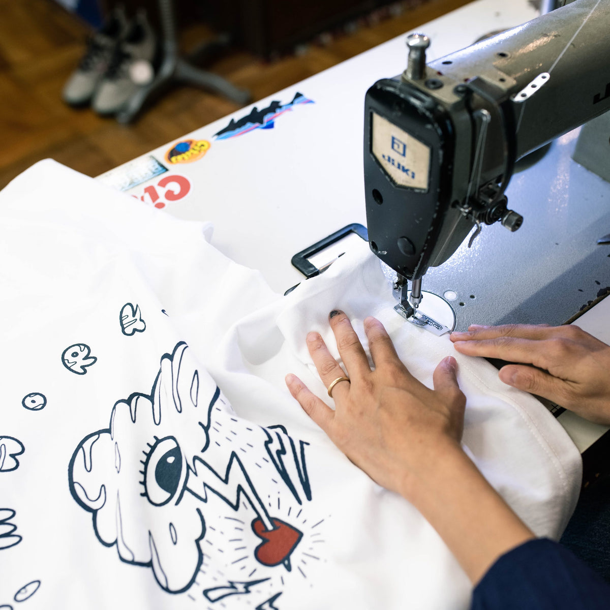 [B-Grade] SIMWORKS Monoeye T-Shirts White/XXL