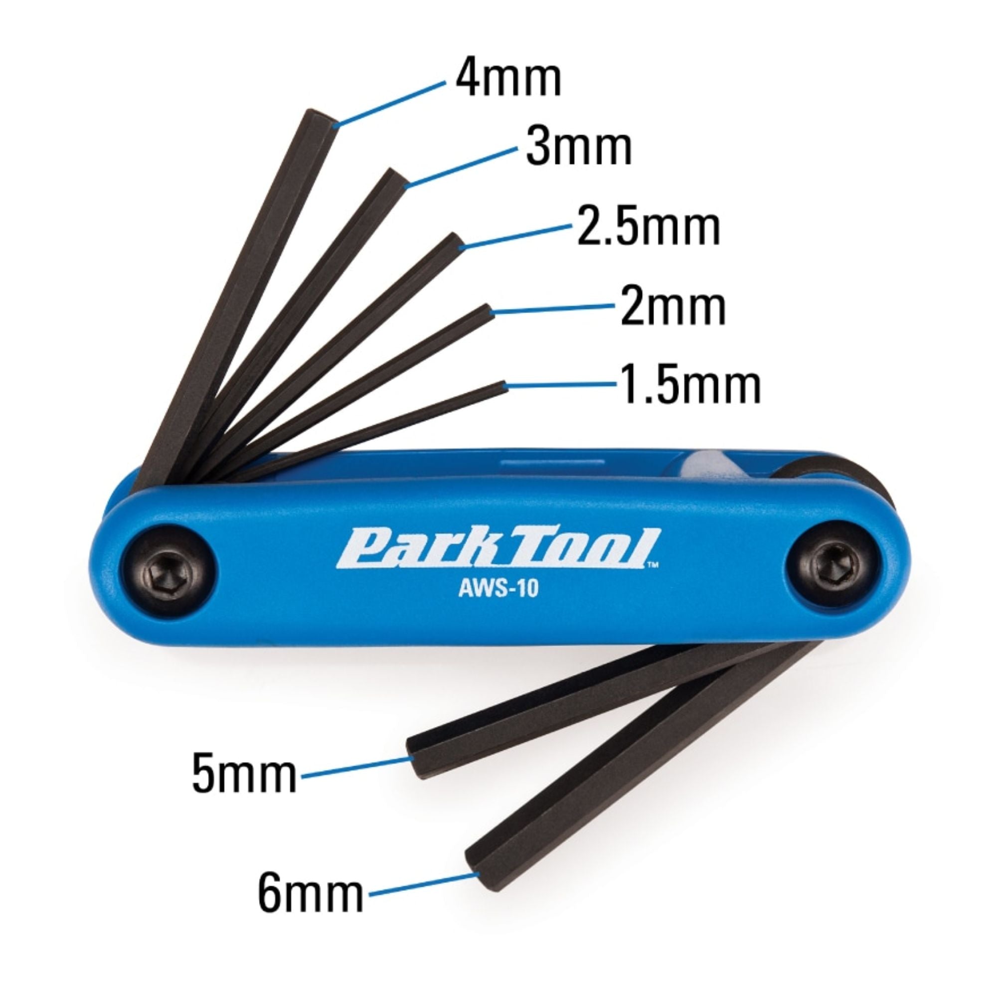 PARKTOOL Fold-Up Hex Wrench Set