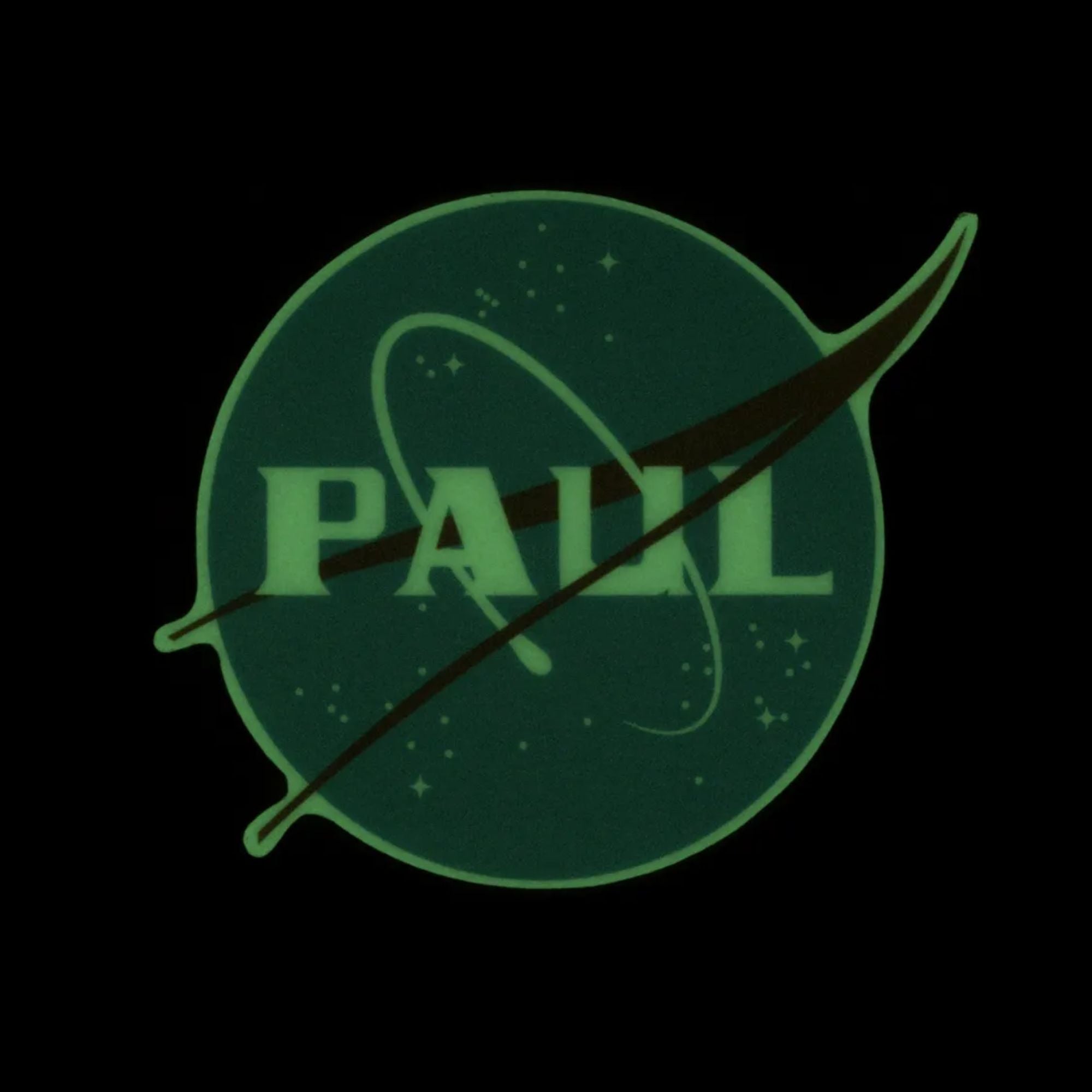 PAUL COMPONENT Glow in the Dark NASA Sticker