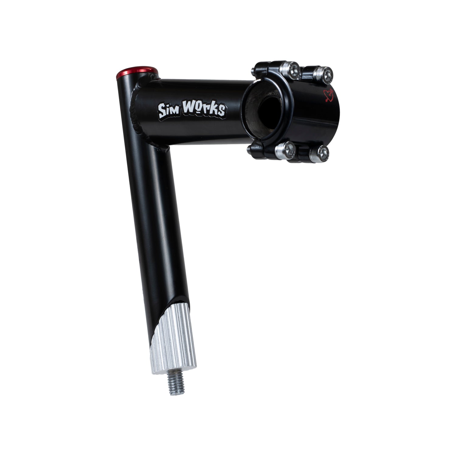 SIMWORKS Gettin' Hungry Stem 4-Bolt Faceplate - Tomato (Red / 26.0mm /