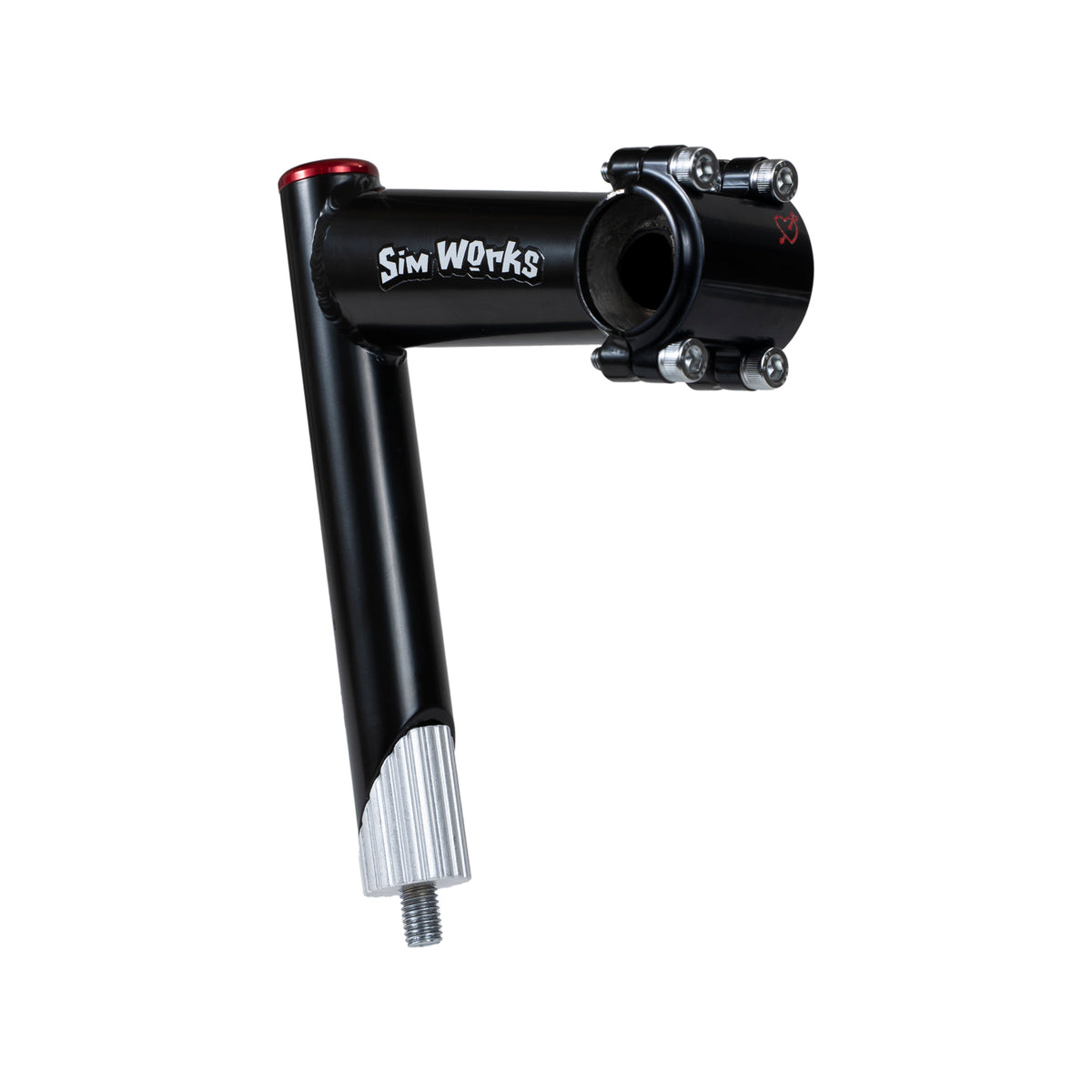 SIMWORKS Gettin' Hungry Stem 4-Bolt Faceplate - Tomato (Red / 26.0mm / 75°)