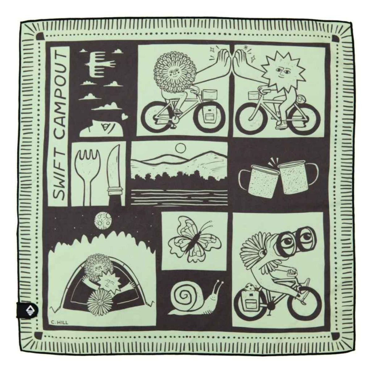 SWIFT INDUSTRIES Campout 2025 Bandana Towel
