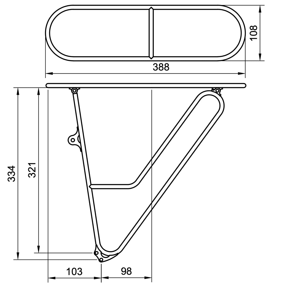 SKLAR BIKES Lightweight Rear Rack