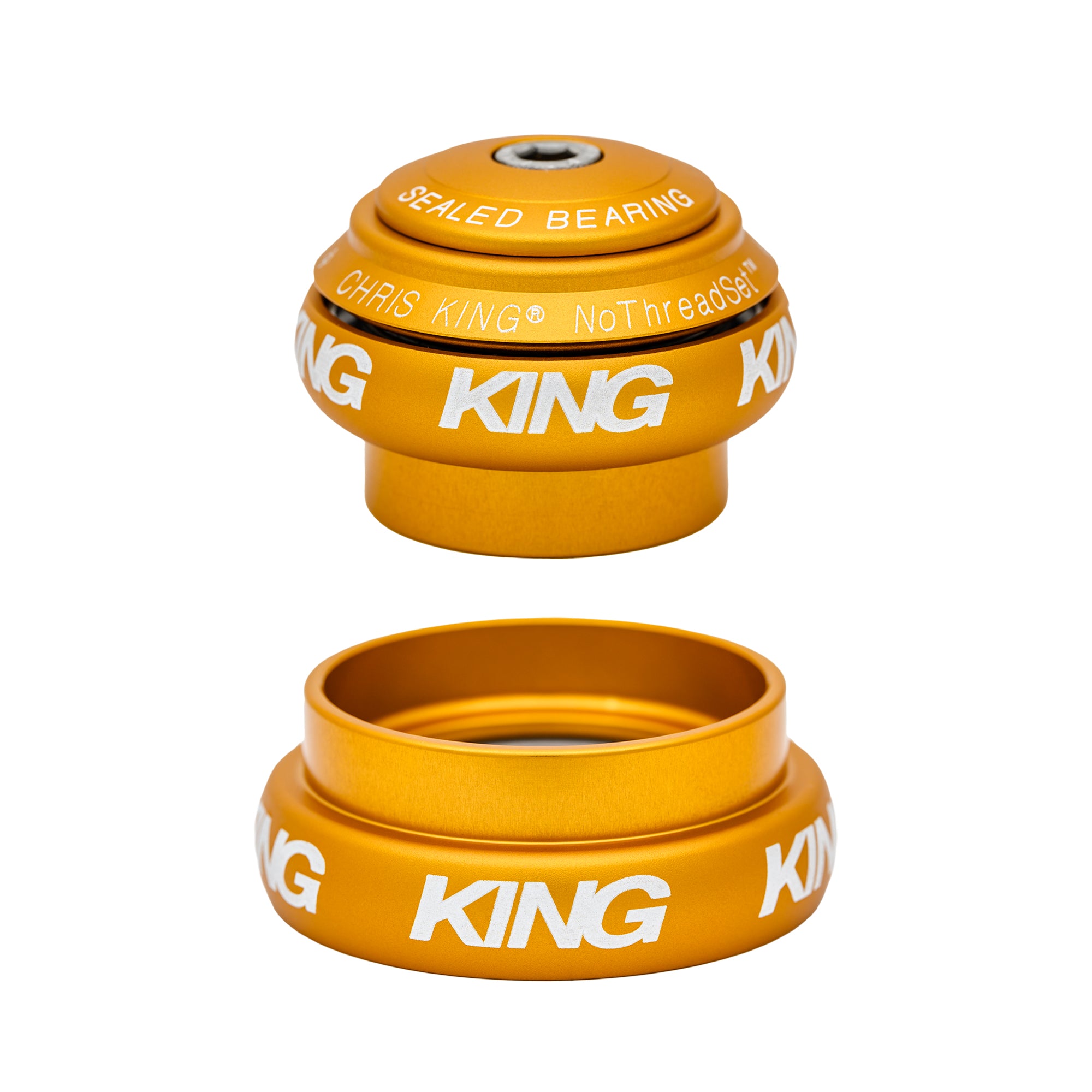 CHRIS KING NoThreadSet Matte Gold 50th