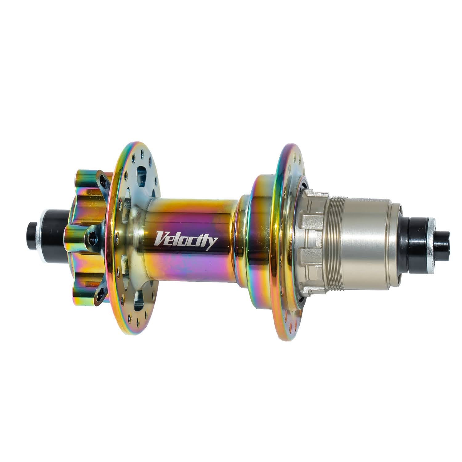 VELOCITY Race Disc F/R Hub Set - Oil Slick