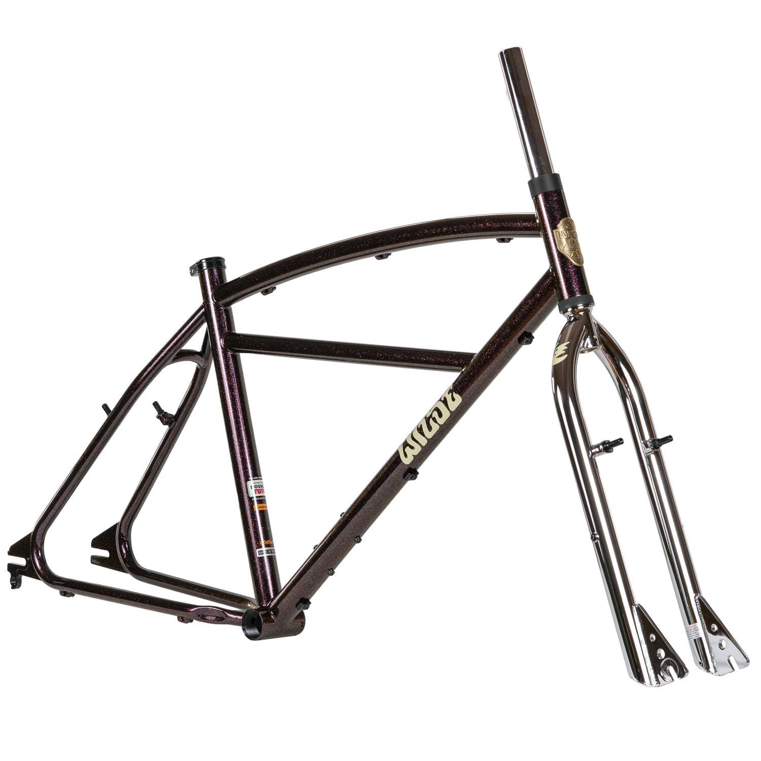 WILDE BICYCLE Moto-Cruiser Frame Set - Purple Pizazz