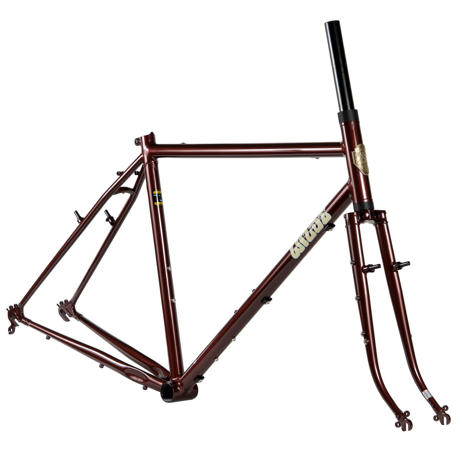 WILDE BICYCLE Spelljammer Rim Brake Randonneur Frame Set - Oxblood
