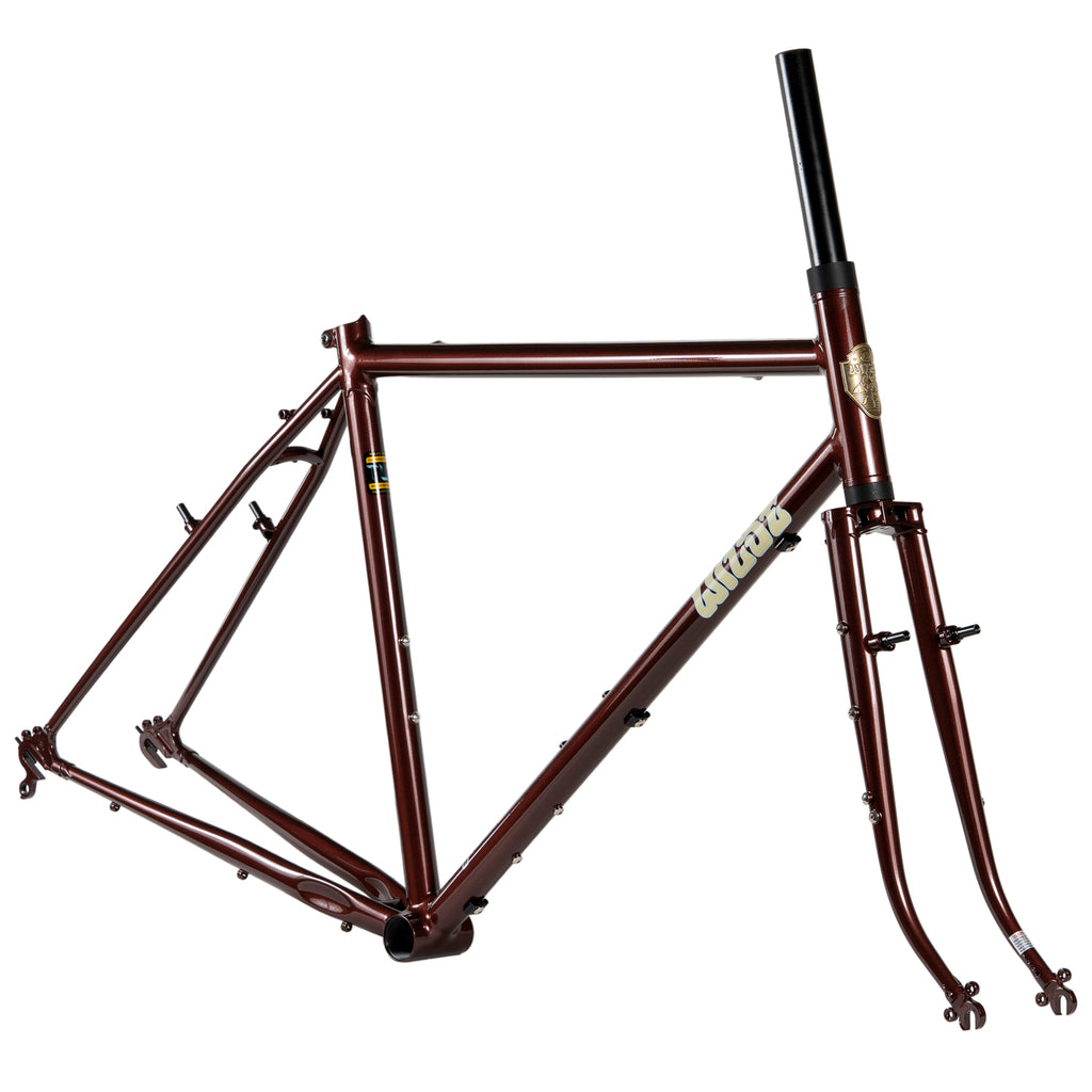 WILDE BICYCLE Spelljammer Rim Brake Randonneur Frame Set - Oxblood
