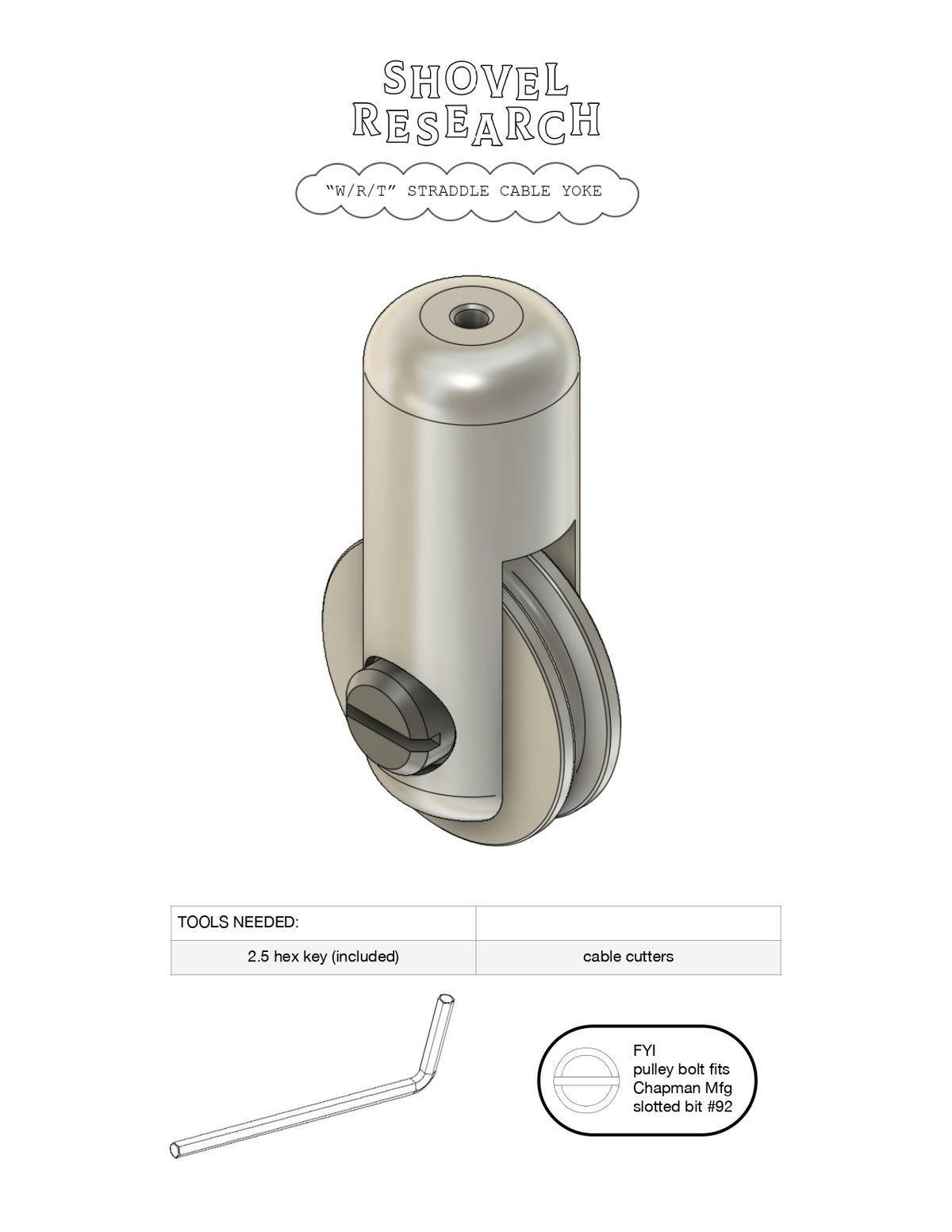 SHOVEL RESEARCH WRT Hanger