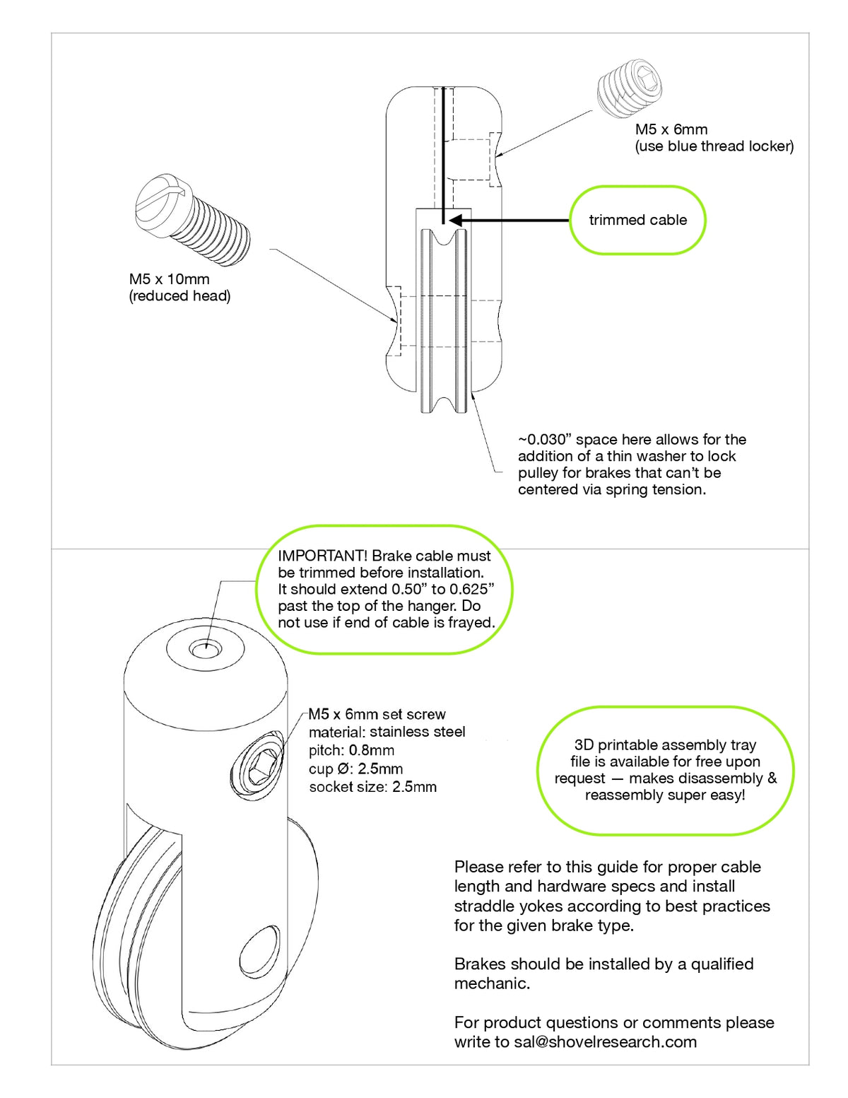 SHOVEL RESEARCH WRT Hanger