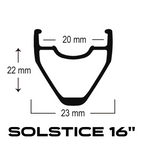 ASTRAL CYCLING Solstice Rim - Black - 16"