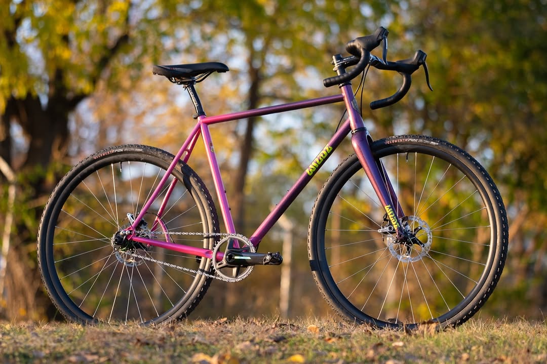 WILDE BICYCLE Mean Jean Frame Set - Purple / Pink Sparkle