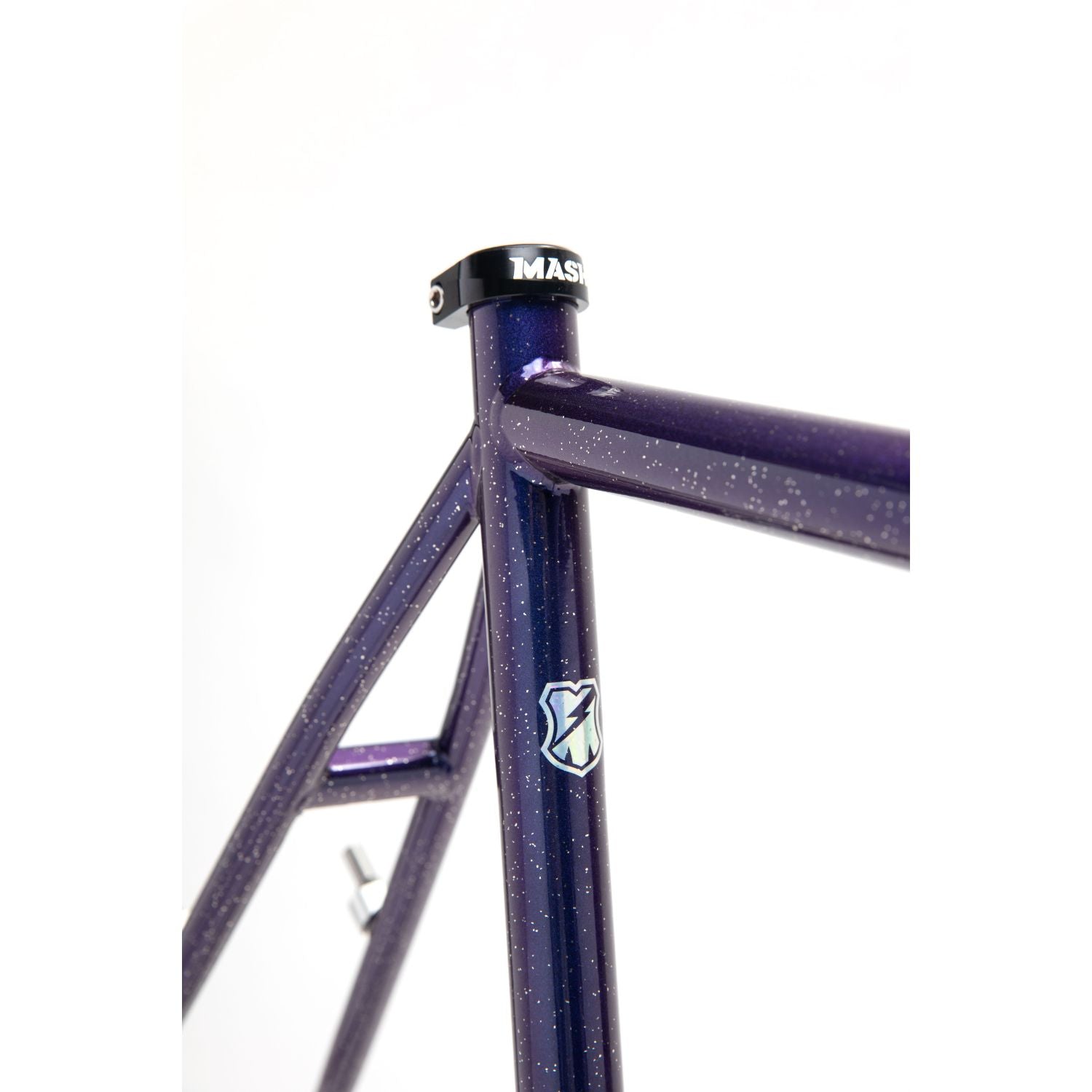 MASH* steel frame set (purple/blue starry night) - BLUE LUG
