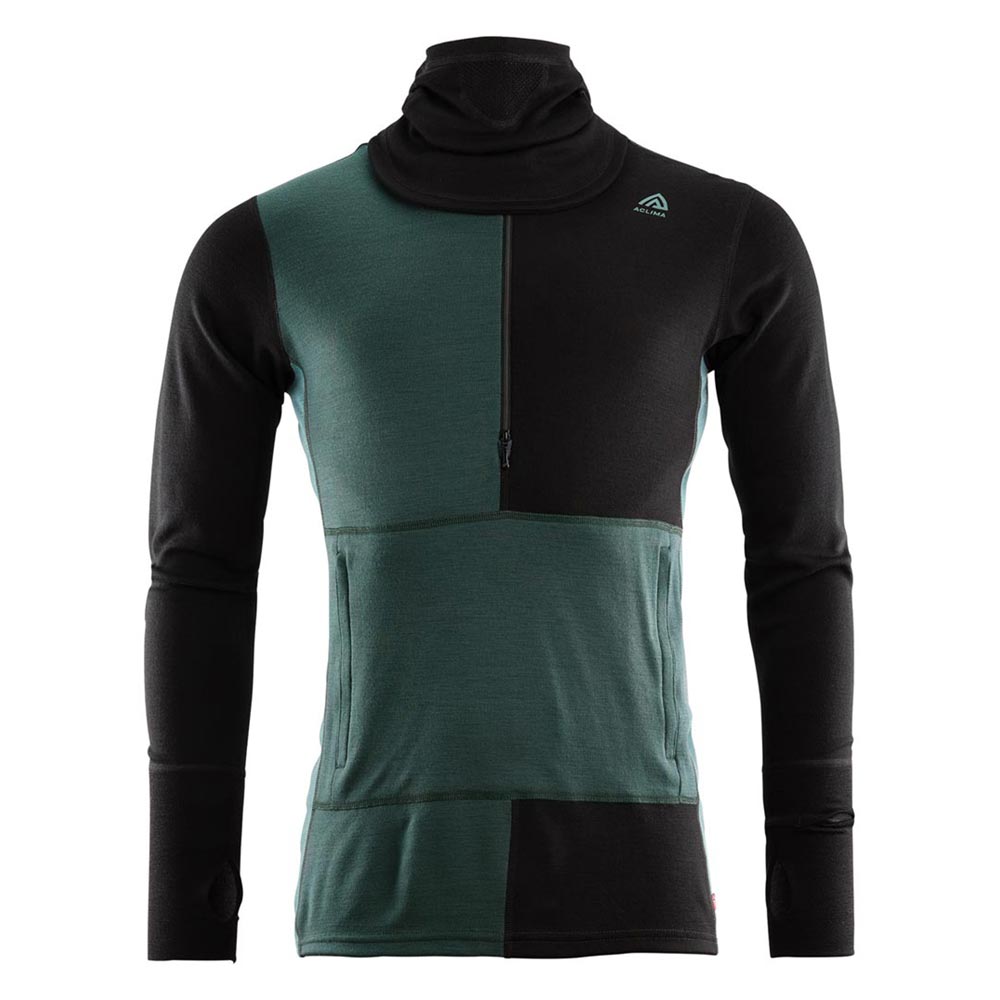 ACLIMA M’s Warmwool Hood Sweater W/Zip