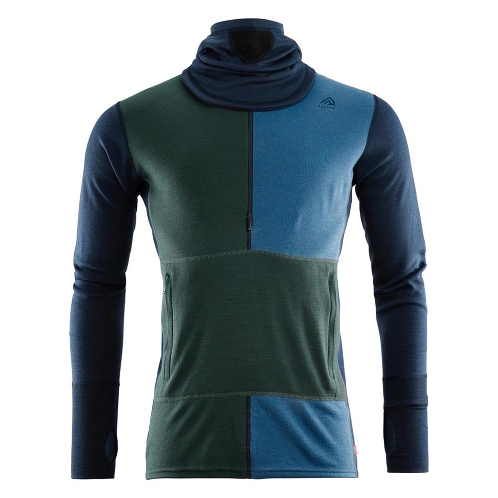 ACLIMA M’s Warmwool Hood Sweater W/Zip